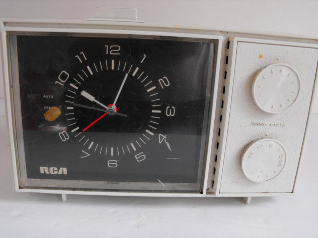 RCA Tabletop Clock Radio Model RLD13Y the Time Etsy