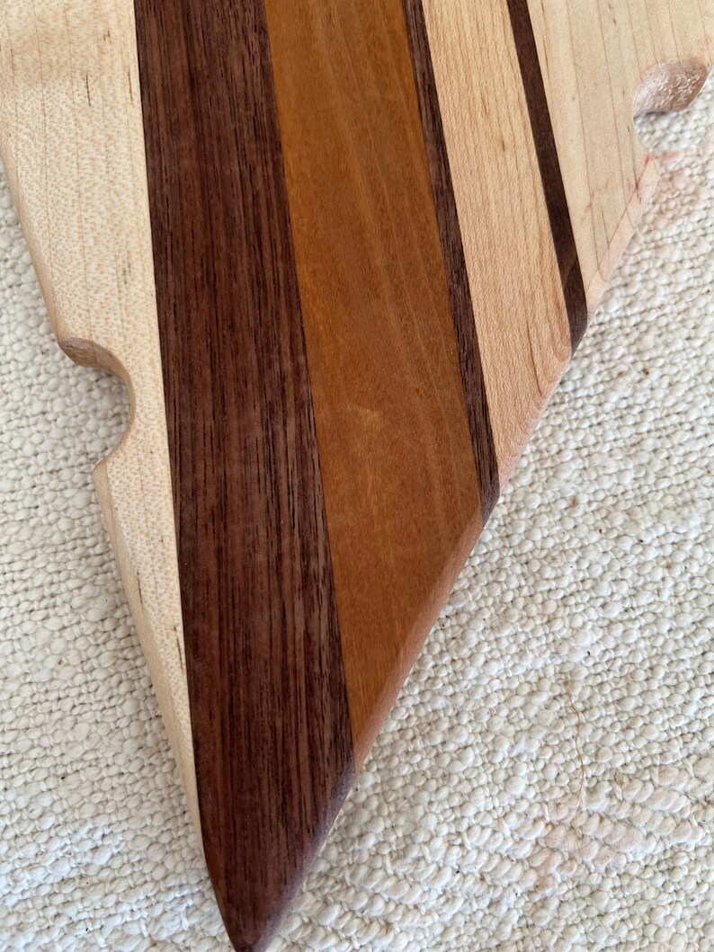 Pizza Slice Cutting Board Cheese Board Mixed Wood (3511) - Etsy