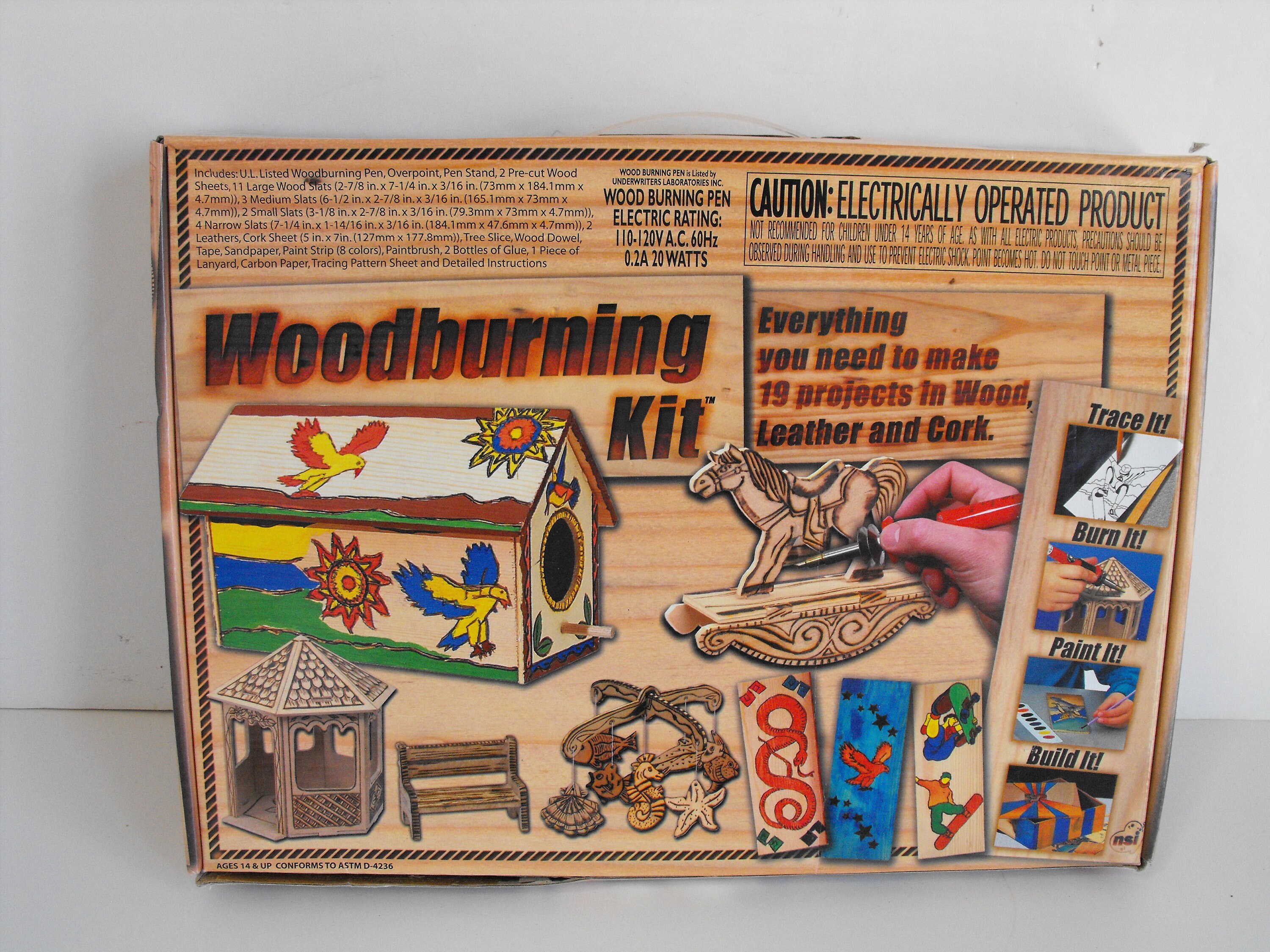 NSI Wood Burning Kit Recommended for Ages 14 Years and up