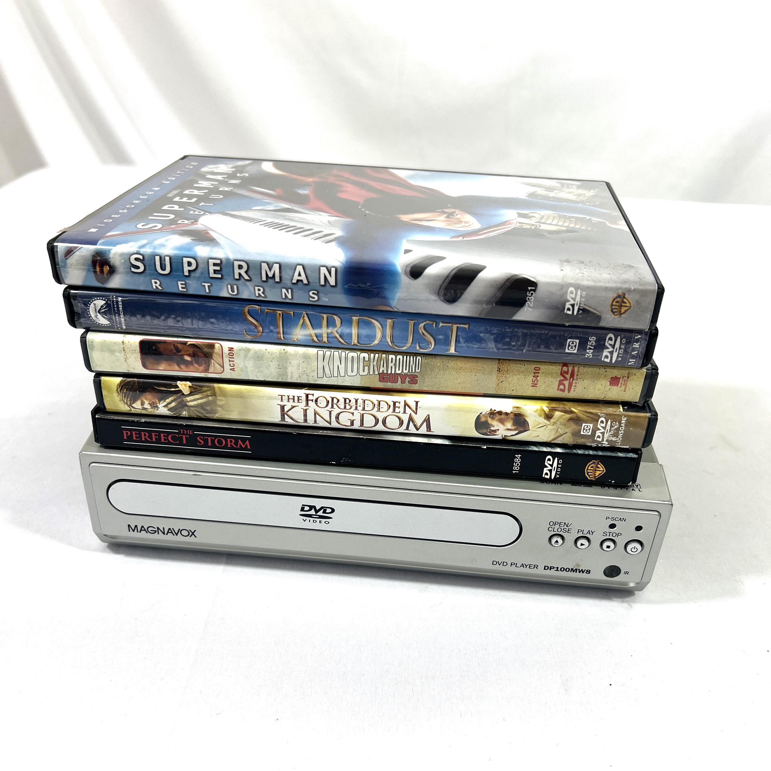 Magnavox DVD Player With Five Dvd's From the 2000s Dvd-to-tv