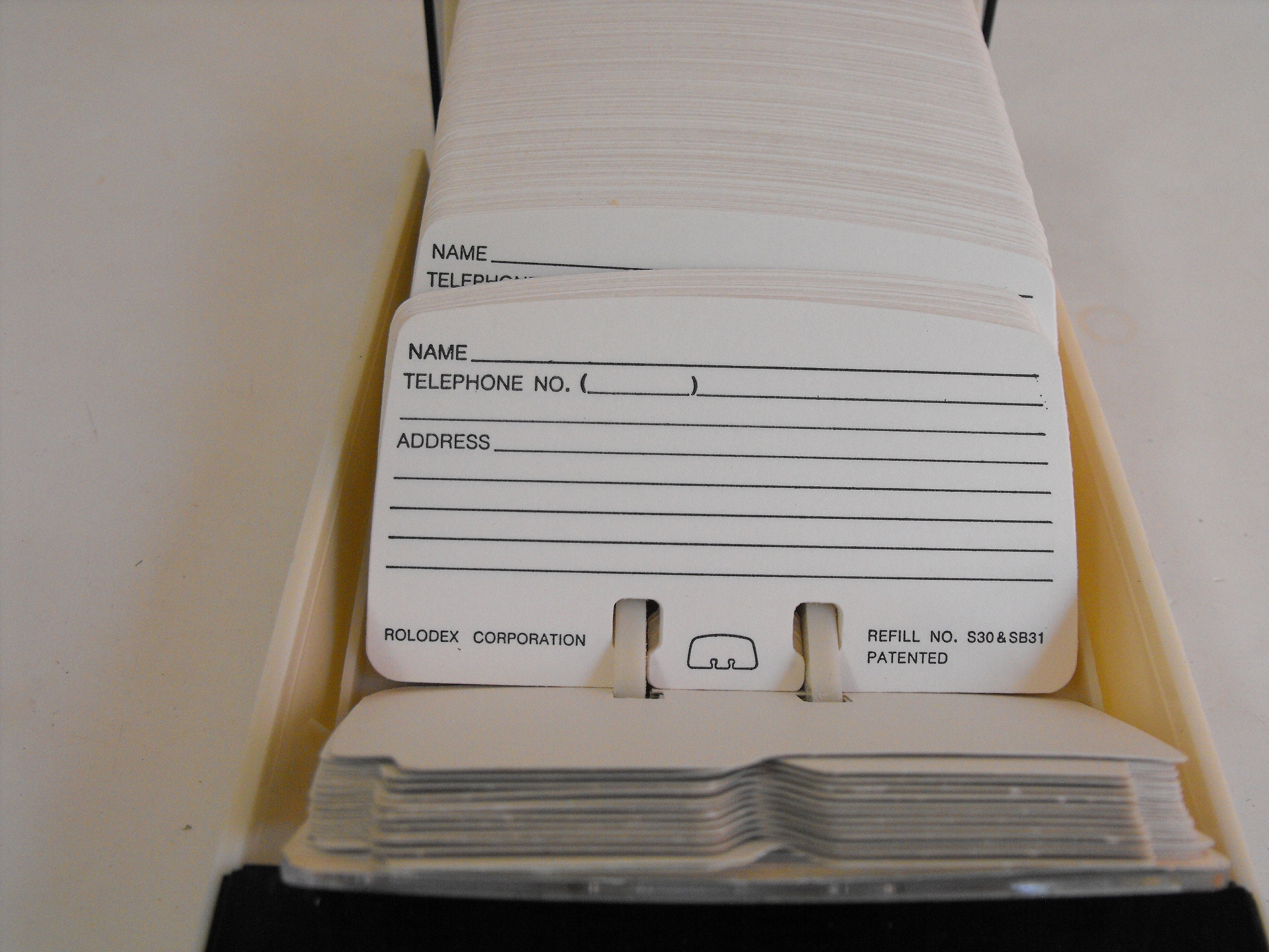 White Rolodex Contact Organizer Model S500C 3152 - Etsy