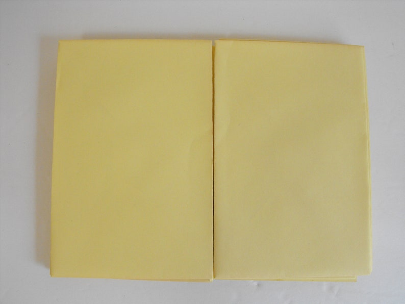 Vintage Linen Stationery Surety Linen Finish Pink and Yellow Partial Set 2775 image 9