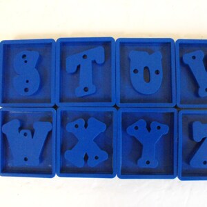 Original Sizzix Blue Letter Die Cuts Your Choice 2911 image 5