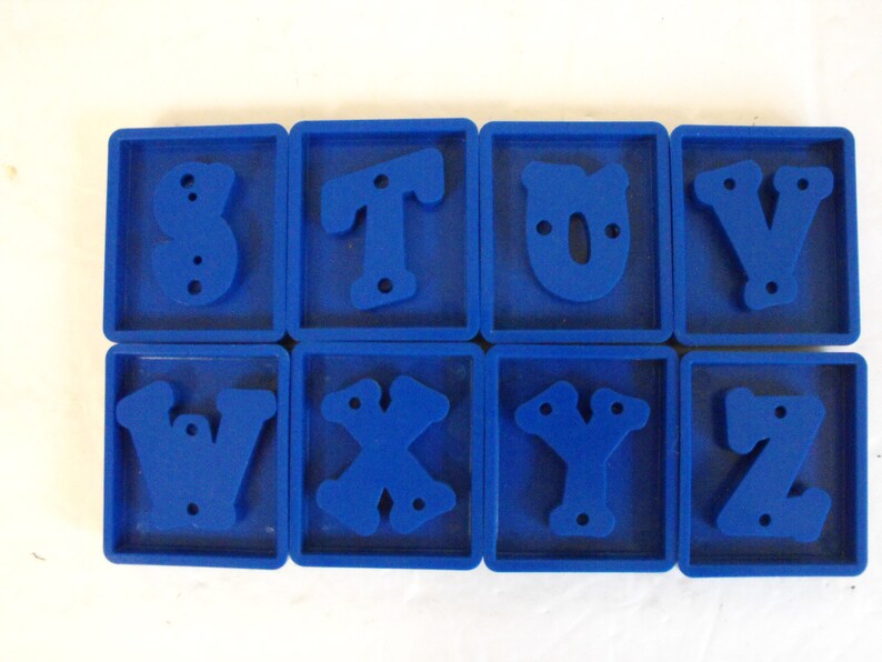 Original Sizzix Blue Letter Die Cuts Your Choice 2911 image 5