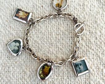 Premier Designs Picture Charm Bracelet Five Picture Charms (3855)