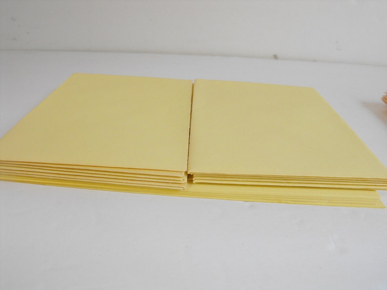 Vintage Linen Stationery Surety Linen Finish Pink and Yellow Partial Set 2775 image 8