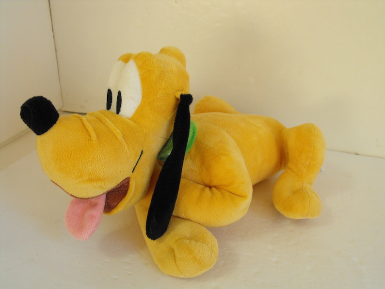 Pluto Disney Plyschfigur Ligger Ner Orange Musse Piggs Hund (3625) bild 2