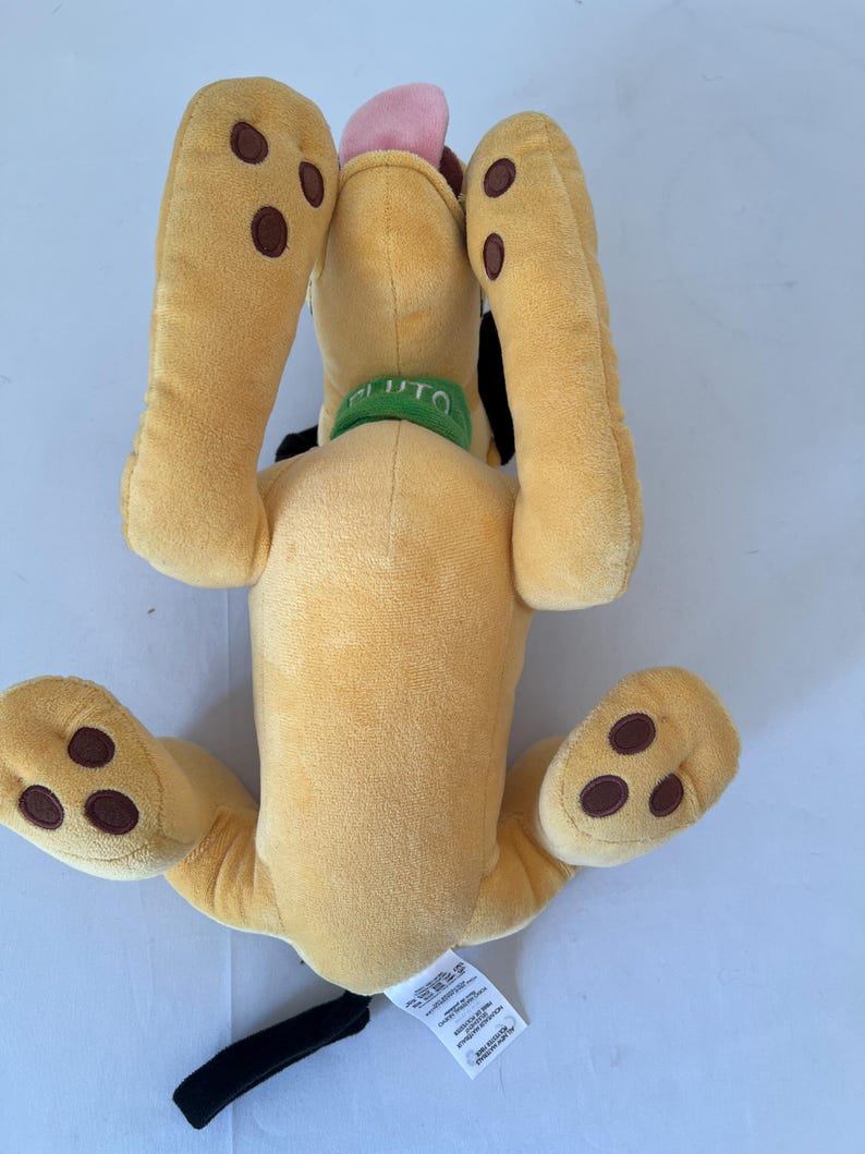 Pluto Disney Plyschfigur Ligger Ner Orange Musse Piggs Hund (3625) bild 8