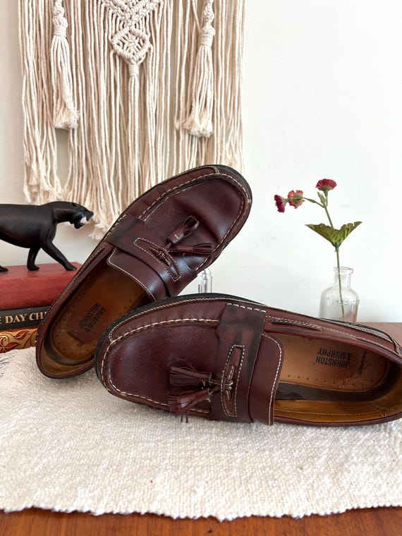 Men's Size 9 Johnston and Murphy Leather Loafers (3945) - Etsy
