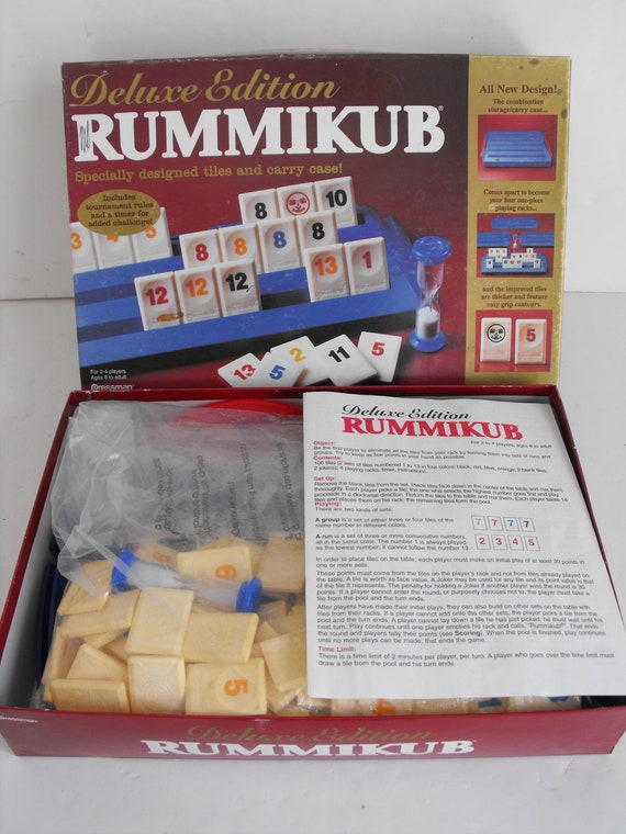 in het midden van niets ballon Minst Rummikub Deluxe Edition Complete 2695 - Etsy