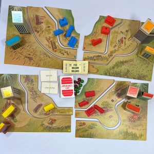 Pièces de jeu Prix 1974 Propriété Jeu de société Bâtiments Argent Cartes Marbres Paysage (3775)