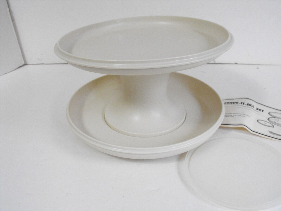 Vintage Tupperware serveitall Set 85334 Etsy