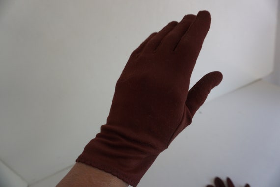 Brown Gloves Size 6-6-1/2    (3170) - image 3