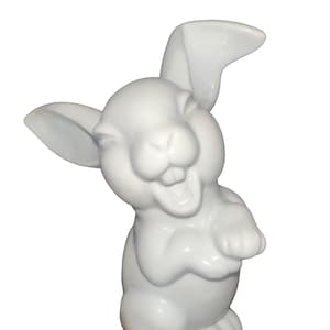 Vintage 80’s Rosenthal 6” Art Deco Laughing Bunny Rabbit Porcelain Figurine Germany