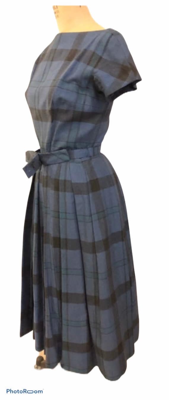 Vintage 60’s Gigi Young New York Lined Scotch Plai
