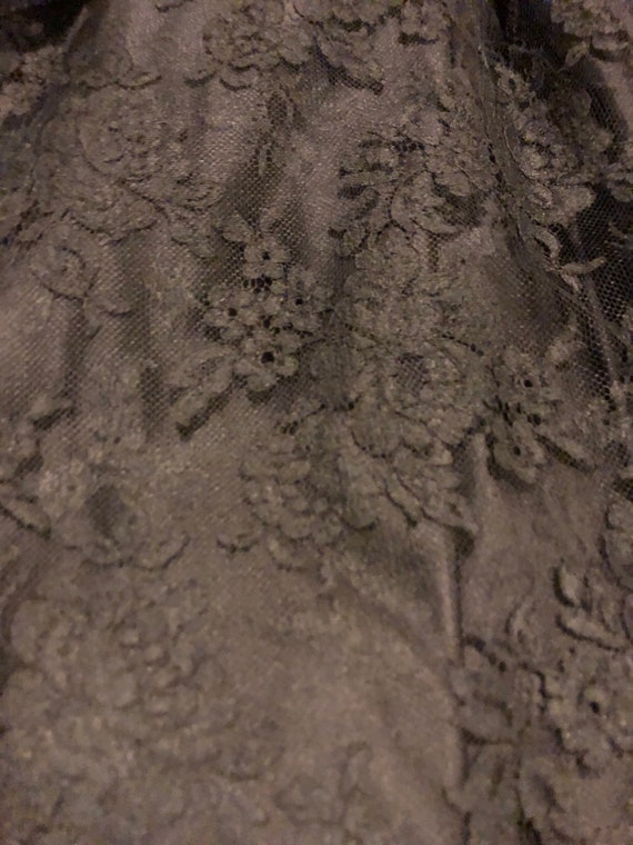 Vintage 40's David Levine Lace Overlay Slip Holly… - image 7