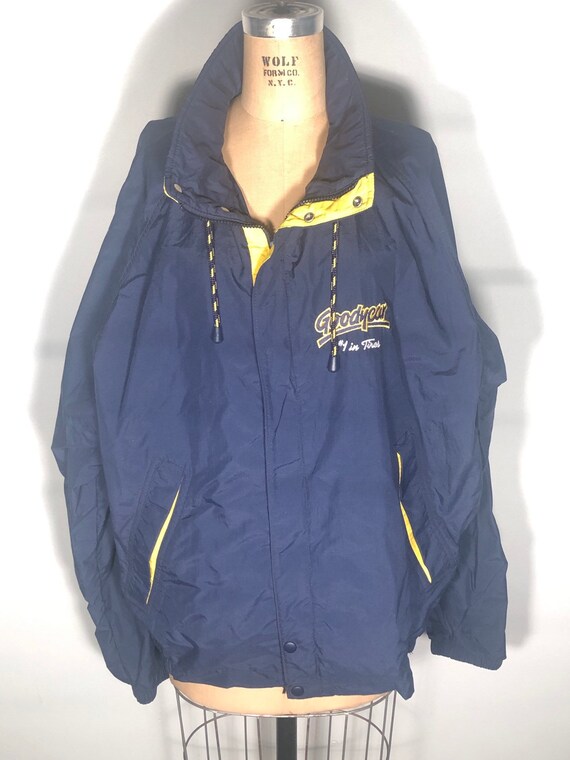 Vintage 90's Swingster Goodyear Tires Navy Yellow Embroidered Logo