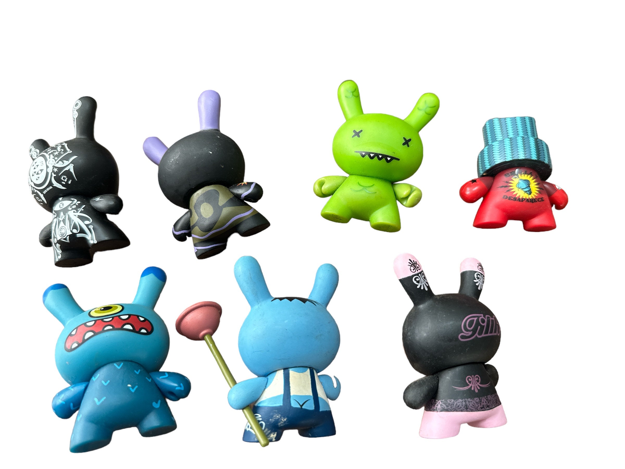 Vintage 2005 Kidrobot Dunny Series 2 Lot of 8 Filth Plumber 2