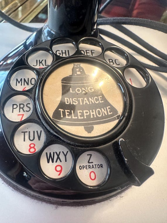 Vintage 1920's Pat Pending 1910 Western Electric Black