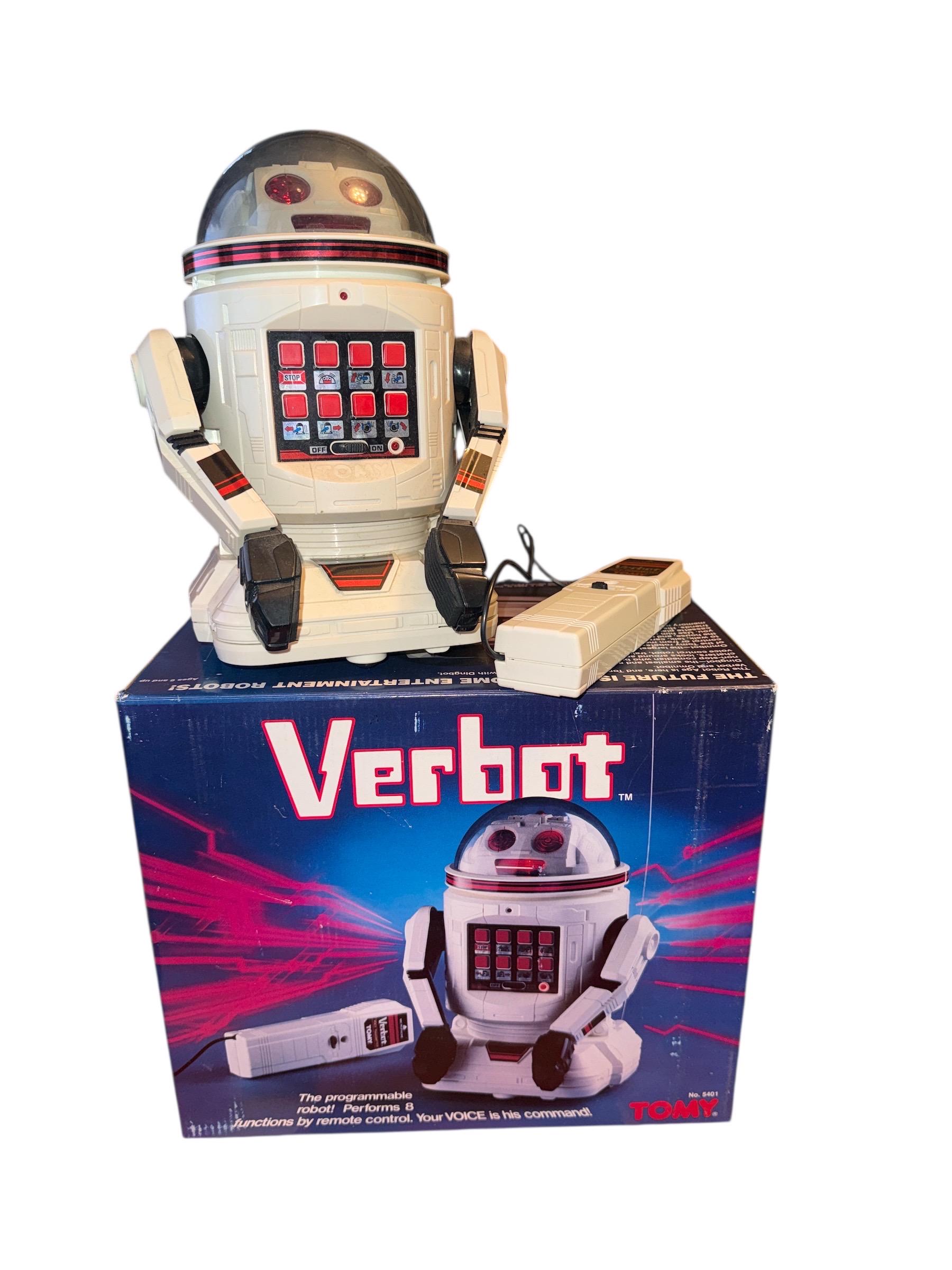 Vintage 1984 TOMY Verboten RC Programmable Robot 5401 in Original