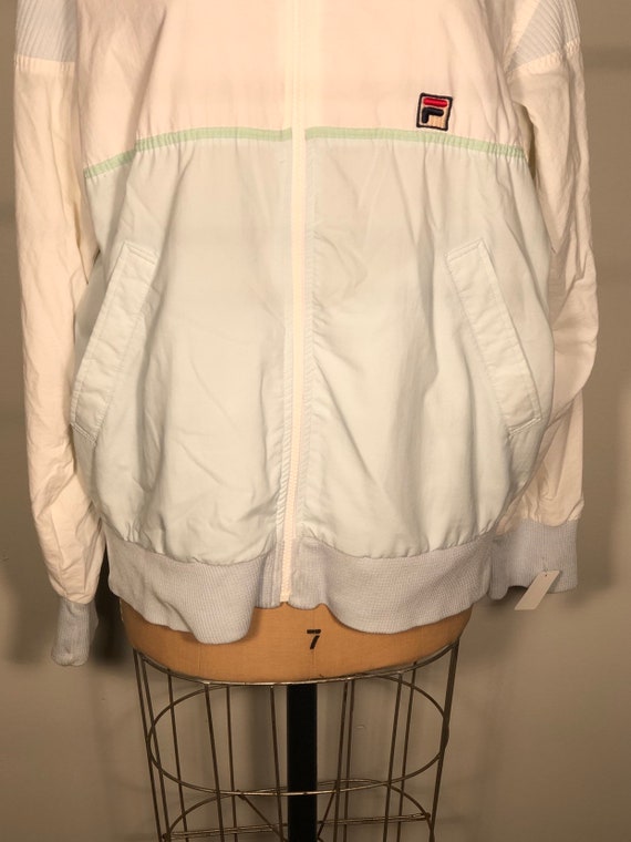 Vintage 80/90's FILA White Color Block Full Zip N… - image 3