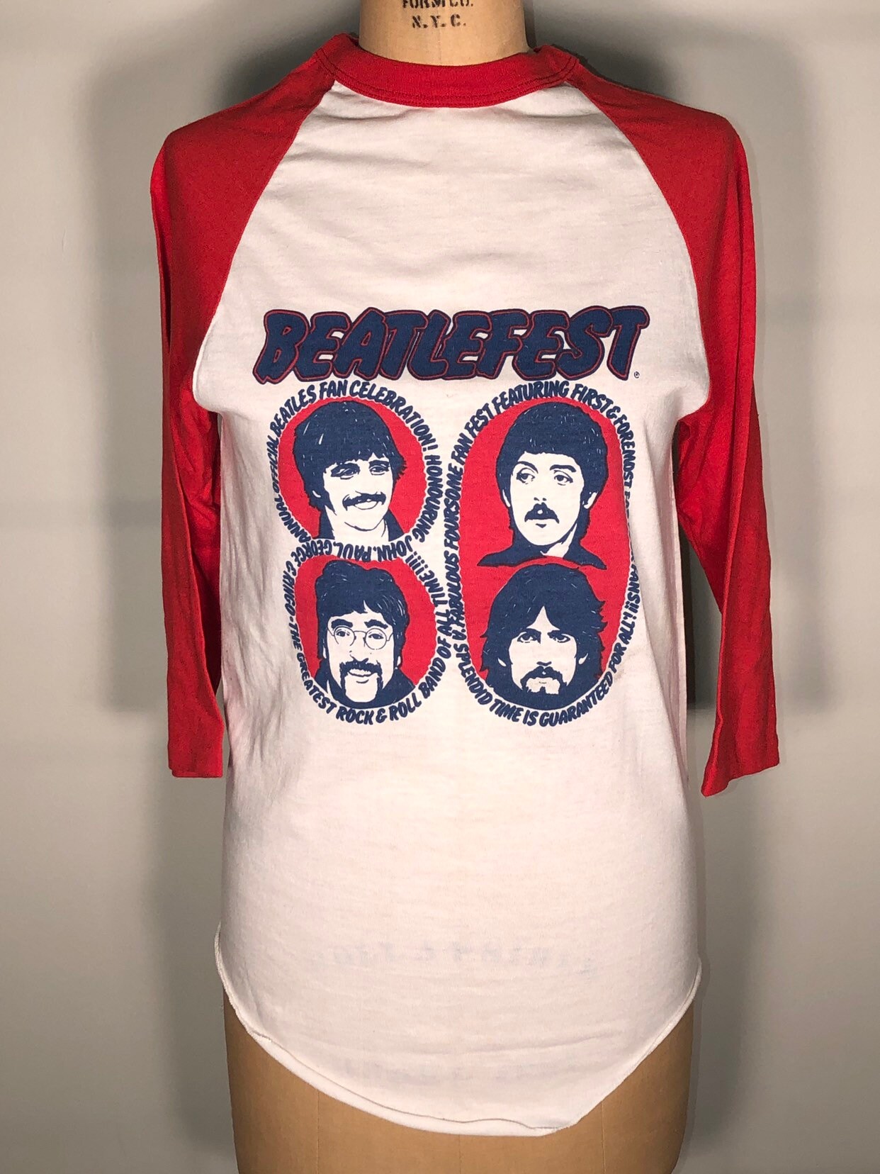 Vintage 70/80's Sport-t Stedman Raglan Baseball Beatles
