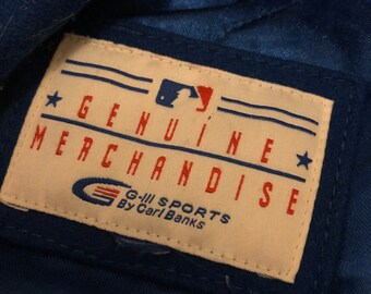 Vintage Carl Banks G-III MLB Major League Baseball Wool Leather