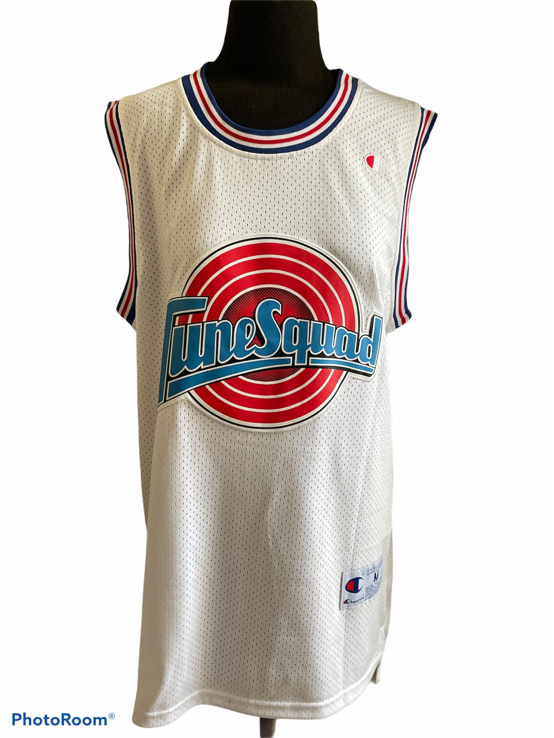 Vintage Tune Squad Jordan Space Jam Champion Authentic Apparel Sewn Jersey  XL