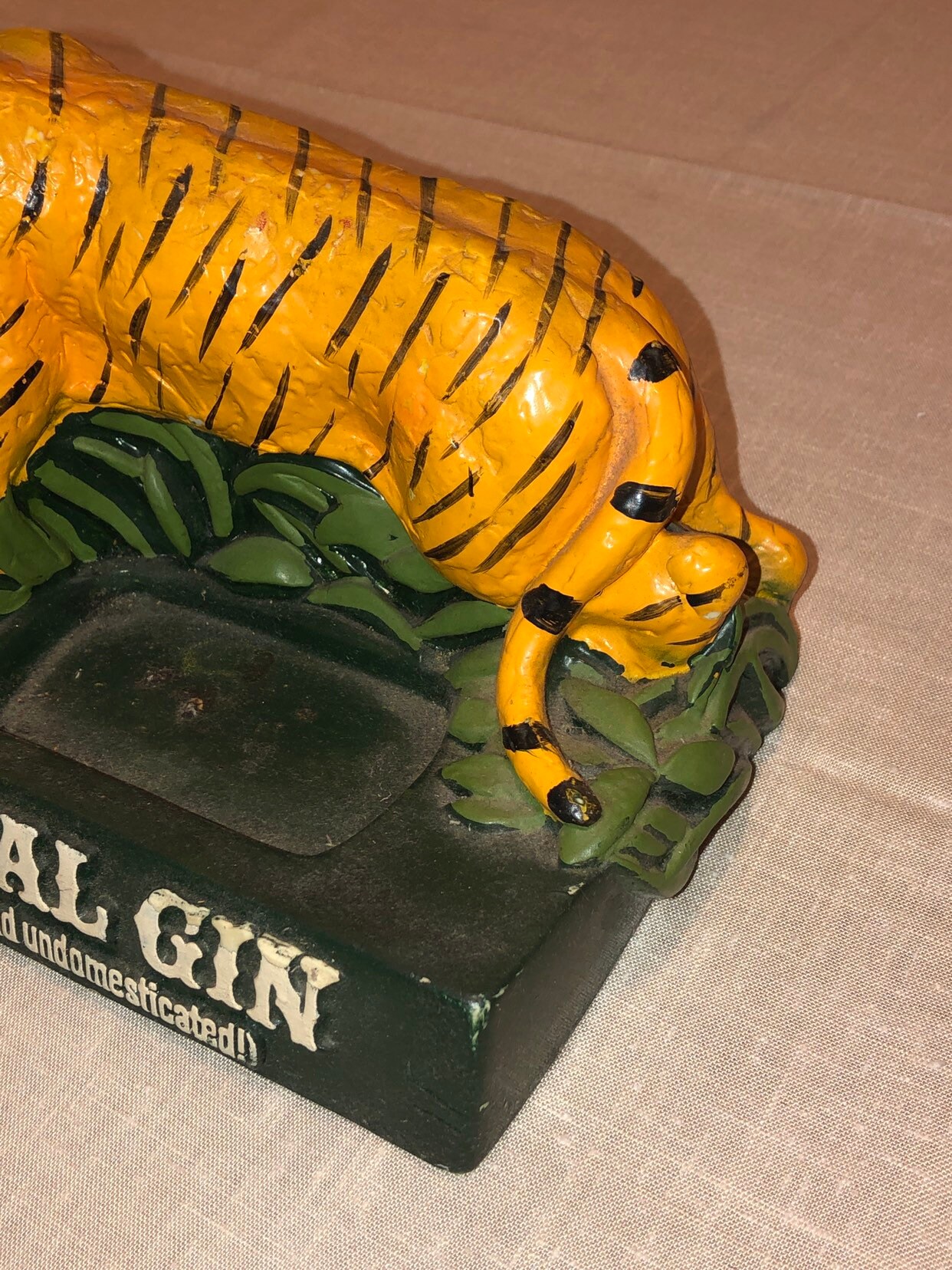 Vintage 80's Bengal Gin Molded Plastic Tiger Imported and Etsy