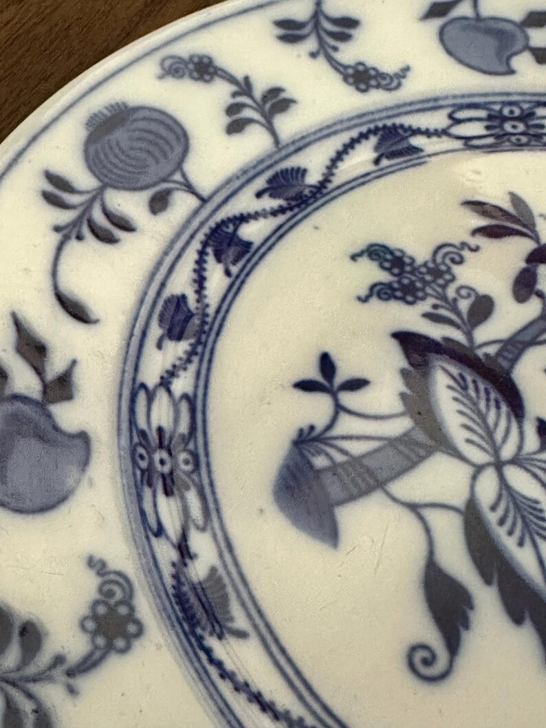 Vintage 30’s Meissen Blue Onion Dinner Plate Set of 3 Made in Germany ...