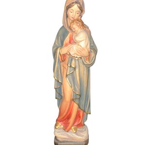 「売約済」聖母マリア像 Wood Carving by ANRI Italy ANRI Vintage ASSUMPTION Mary Madonna Cherubs Angels Wood
