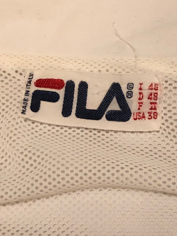 Vintage 80/90's FILA White Color Block Full Zip N… - image 9