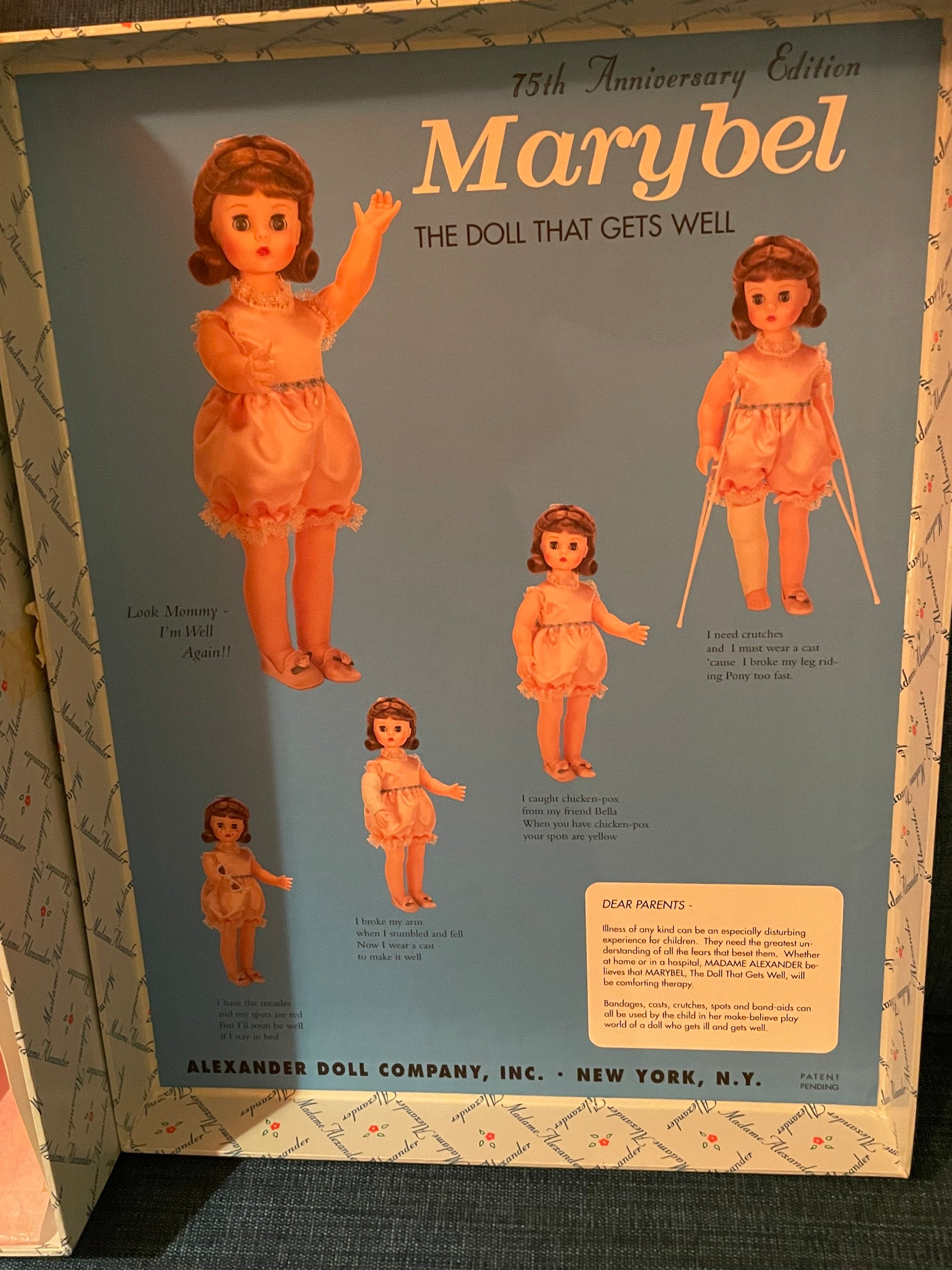 Vintage 1998 Madame Alexander Marybell Gets Well 12220 75th