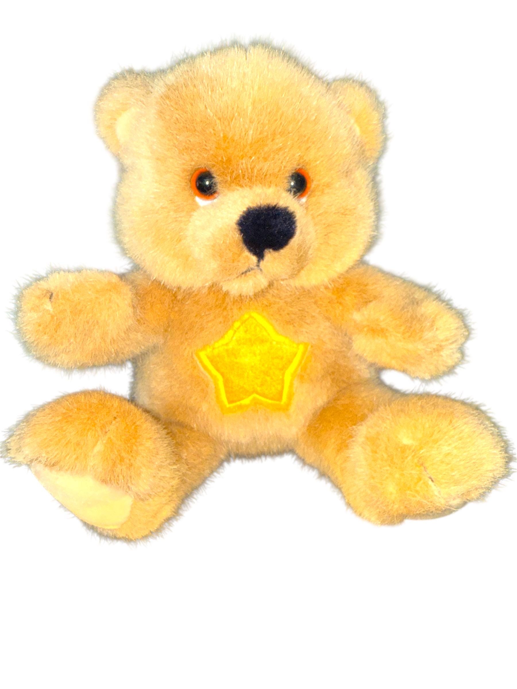 Vintage 1994 Dakin Starlight Tan Brown Teddy Bear Gold Star 12