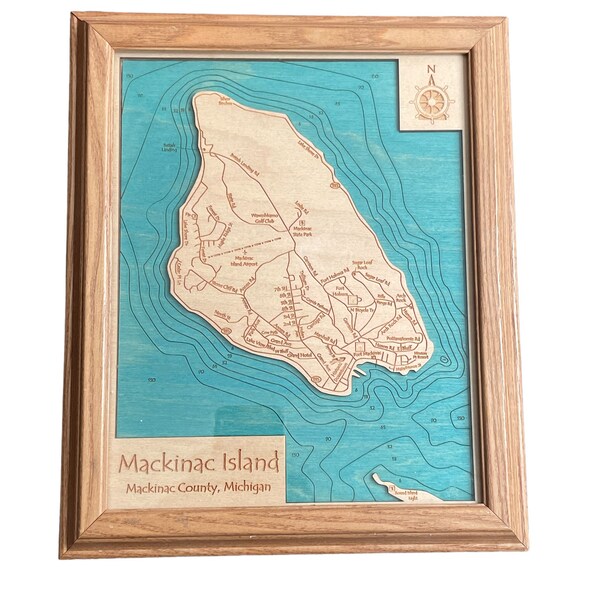 Mackinac Island Framed Art Etsy