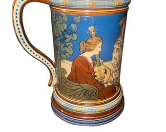 Antique Villeroy & Boch Mettlach Germany Art Nouveau Elderberry