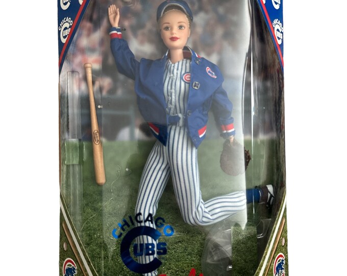 Vintage 1999 Mattel Barbie Major League Baseball Chicago Cubs Doll in