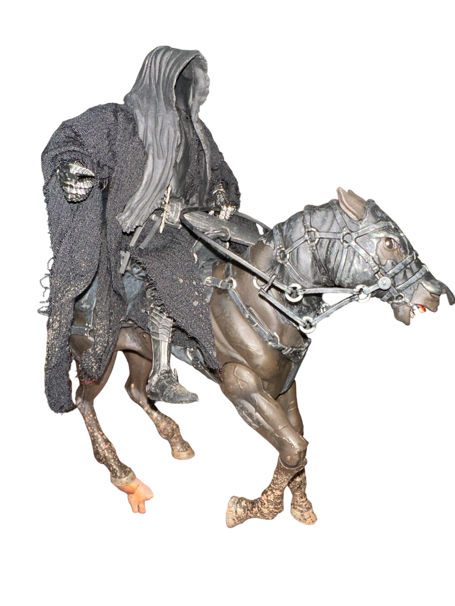 Vintage 2003 Toybiz LOTR Deluxe Horse Rider Set Wringwraith