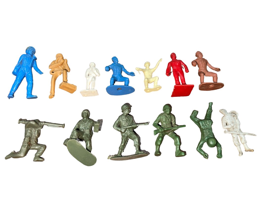 Lot De Figurines Vintage Plastic Warrior, Circus, Charbens, Jecsan, Tim Mee, Marx - état Neuf