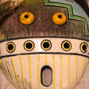 Vintage 1991 Austin REAL RIDER Pawnee Sioux Native American Raku Clay ...