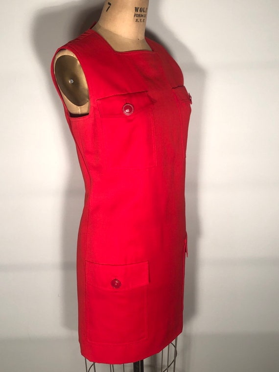 Vintage 90’s Gianna Versace Couture Red Pepper 4 … - image 3