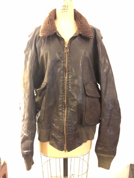 special 〜80s vintage G-1 flight jacket Men's Vintage Flight Jacket | Distressed Vintage Leather Jacket