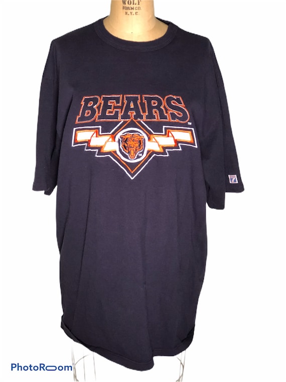 Vintage 90's Logo 7 Chicago Bears NFL Football All Embroidered