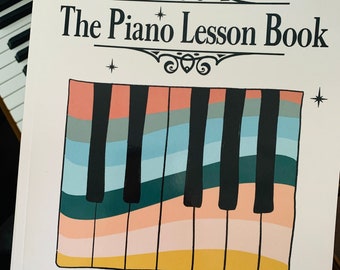 assignment notebook drawing PIANO LESSONS Book, Assignment Notebook, Lesson Logs, Weekly Practice, Habit Trackers, Activities, Certificates, Keepsake Document, Pianist