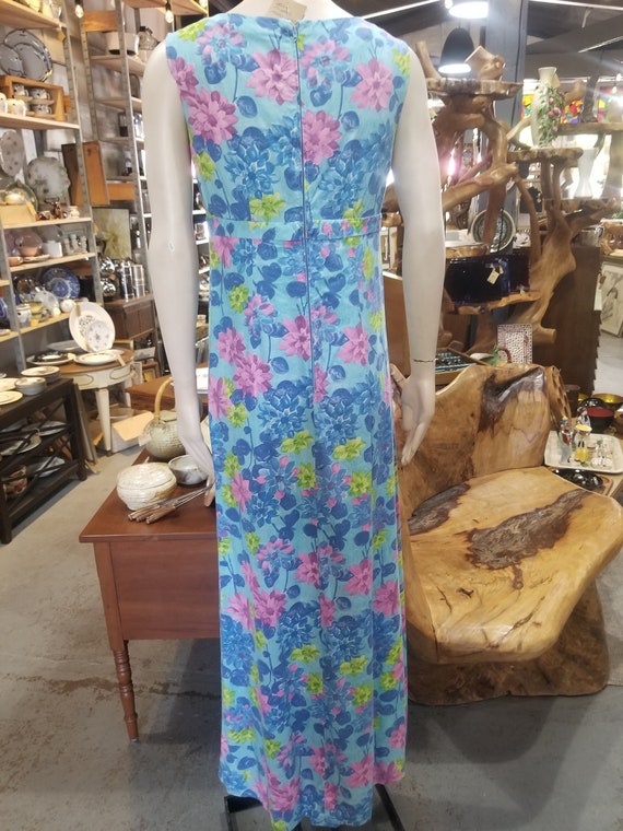 Vintage Floral Maxi Dress - image 3