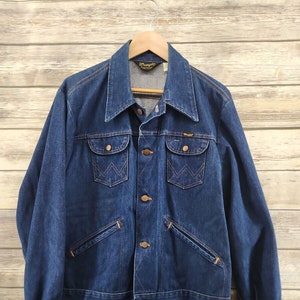 Vintage Wrangler No Fault Denim Jean Jacket Button s Adult