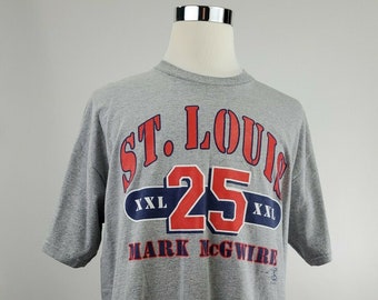 Mark McGwire #25 St. Louis Cardinals 2000 Gray Jersey Shirt 50/50 Adult Size XXL