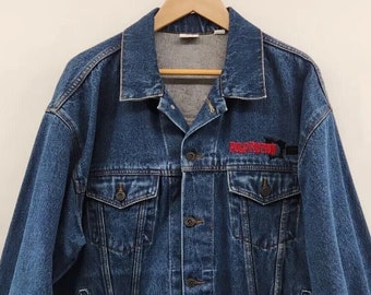 Pulp Fiction Giacca Denim Set Film Staff Promo Vintage 1993 Buena Vista Jean / Adult Size XL / VTG 1990 Tarantino Film Memorabilia Gift