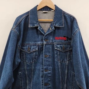 Pulp Fiction Jacket Denim Movie Set Staff Promo Vintage 1993 Buena Vista Jean | Adult Size XL | Vtg 1990s Tarantino Film Memorabilia Gift