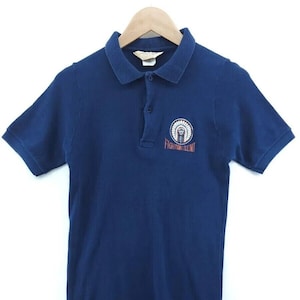 University Of Illinois Polo 70s NCAA Chief Illiniwek Fighting Illini Shirt | Adult Size Small S | Vintage 1970s College Memorabilia